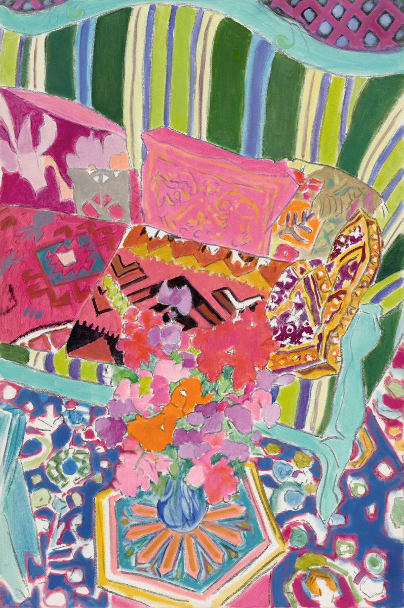 Sofa and Sweet Peas I